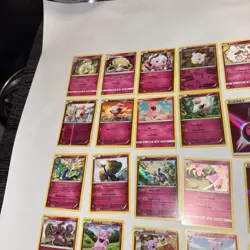 25 LOT Pokemon Cards DISCONTINUED FAIRY PINK Lot Holo Rare TCG ALL DIFFERENT - Image 2