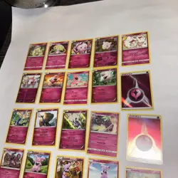 25 LOT Pokemon Cards DISCONTINUED FAIRY PINK Lot Holo Rare TCG ALL DIFFERENT - Image 3
