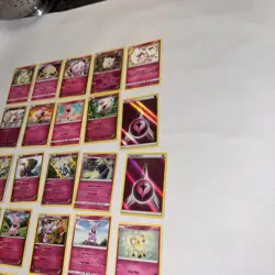 25 LOT Pokemon Cards DISCONTINUED FAIRY PINK Lot Holo Rare TCG ALL DIFFERENT - Image 4