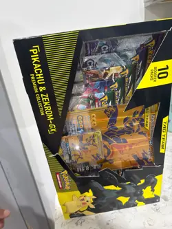 Pokemon TCG Pikachu and Zekrom GX Tag Team Premium Collection GameStop Card 820650809910 - Image 2