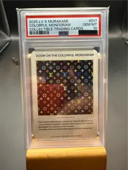 PSA10 2025 Louis Vuitton x Murakami Colorful Monogram Collectible Trading Card - Image 1