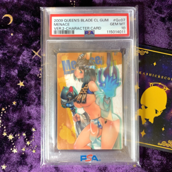 POP 1 PSA 10 Queen's Blade Collection Gum Card #Qc07 Menace Ver 2 Character Card - Image 1