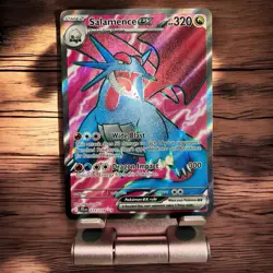 Pokemon TCG SALAMENCE EX CARD 177/159 Journey Together HOLO - Image 1