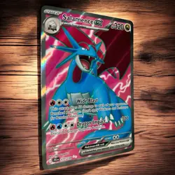 Pokemon TCG SALAMENCE EX CARD 177/159 Journey Together HOLO - Image 3