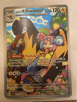 Iono's Kilowattrel 163/159 Sv09: Journey Together Pokemon TCG Card NM Condition - Image 1