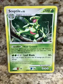 Sceptile 8/106 LP D&P Great Encounters Rare Holo Pokemon Card Light Play - Image 1