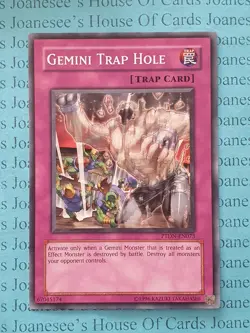 PTDN-EN073 Gemini Trap Hole Yu-Gi-Oh Card Unl - Image 1
