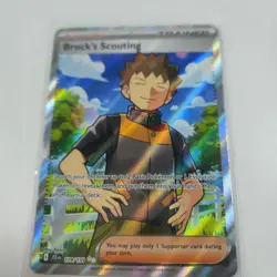 Pokemon Card Brock's Scouting 179/159 SV Journey Together Full Art Trainer NM - Image 1
