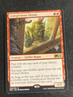 MTG - NM - Conspicuous Snoop - Core Set 2021 Promo Pack Stamped - Image 1
