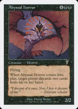 MTG - Abyssal Horror - Seventh Edition - X1 - (LP) - - Image 1