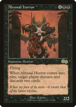 MTG - Abyssal Horror - Urza's Saga - X1 - (LP) - - Image 1
