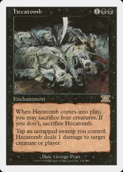 MTG - Hecatomb - Classic Sixth Edition - X1 - (LP) - - Image 1