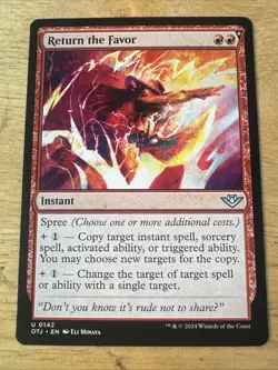 Return The Favor - 142 - OTJ - NM - MTG Magic the Gathering - Image 1
