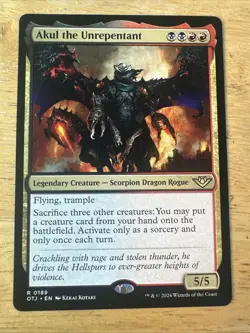 Akul the Unrepentant - 189 - OTJ - NM - MTG Magic the Gathering - Image 1