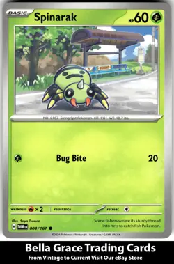 Spinarak #004/167 SV06: Twilight Masquerade Pokemon Common - Image 1