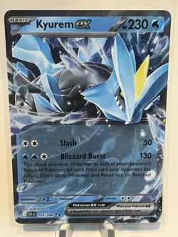 Kyurem ex 028/086 Ultra Rare Black Bolt Pokemon Mint - Image 1