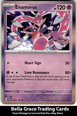 Enamorus #093/167 SV06: Twilight Masquerade Pokemon Rare Holo - Image 1