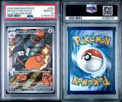 2025 POKEMON DRI EN-DESTINED RIVALS #202 TEAM ROCKET'S RATICATE PSA 10 - Image 3