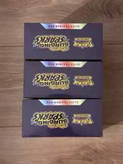 Pokemon TCG Scarlet Violet Surging Sparks Elite Trainer Box ETB 3x Lot - Image 3