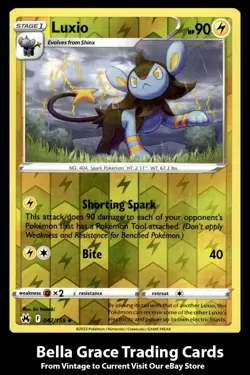 Luxio #042/159 Crown Zenith Pokemon Uncommon Reverse Holo - Image 1