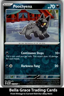 Poochyena #113/167 SV06: Twilight Masquerade Pokemon Common Reverse Holo - Image 1