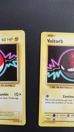 Pokemon TCG Voltorb 39/108 XY Evolutions Common Basic Lightning Card 2016 - Image 4