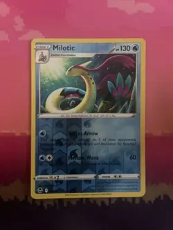 Pokemon Card Milotic Silver Tempest Reverse Holo Rare 040/195 Near Mint - Image 1