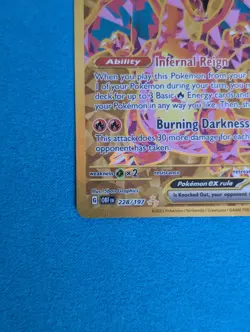 Pokemon Charizard EX Card 228/197 Obsidian Flames Hyper Rare Gold Mint Condition - Image 3