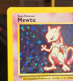 Mewtwo Base Set German / Mewtu Holo Pokemon Card TCG - Image 3
