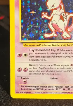 Mewtwo Base Set German / Mewtu Holo Pokemon Card TCG - Image 5