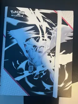 Pokemon White Flare Reshiram Binder Collection BINDER ONLY Side Loading Pages - Image 2