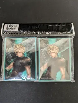Final Fantasy VII Cloud Strife Official Card Sleeve Protector - Image 1