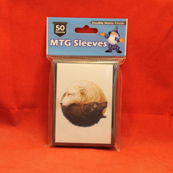 50 MTG Standard Card Sleeves Deck Protector - Ying Yang Wolves - Image 2