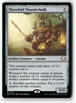Threefold Thunderhulk Commander: Edge of Eternities MAGIC MTG NM - Image 1