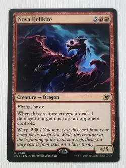 Magic The Gathering MTG: Nova Hellkite- Creature NF (EOE) Rare 0148 - Image 1