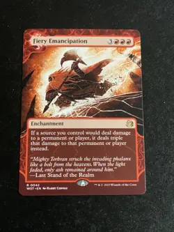 MTG - NM - Fiery Emancipation - Wilds of Eldraine: Enchanting Tales - Image 1
