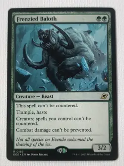 Magic The Gathering MTG: Frenzied Baloth- Creature NF (EOE) Rare 0183 - Image 1
