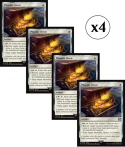 4x - Phoenix Down - x4 - Final Fantasy - UC NM MTG - Image 1