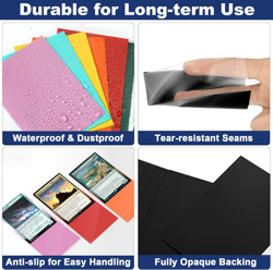 Night Blue MTG Sleeves - 200 Pack, Matte Back Finish, Perfect Shuffling - Protec - Image 3