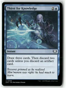 Thirst For Knowledge Commander: Edge of Eternities MAGIC MTG NM - Image 1