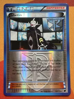 Pokemon Card - Ghetsis - Reverse Holo - Rare (101/116) BW Plasma Freeze NM - Image 1