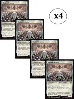 4x - Magitek Infantry - x4 - Final Fantasy - C NM MTG - Image 1
