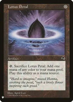 Lotus Petal x1 Mystery Booster Planeswalker Symbol Reprints The List MTG Magic - Image 1