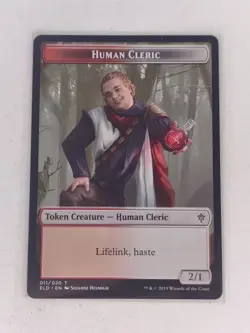 Human Cleric Token - Throne of Eldraine (ELD) MTG Magic the Gathering - NM+ - Image 1