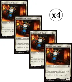 4x - Dwarven Castle Guard - x4 - Final Fantasy - C NM MTG - Image 1