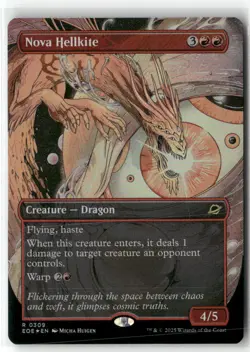 Nova Hellkite (Borderless) Edge of Eternities Foil Magic MTG 309 - Image 1