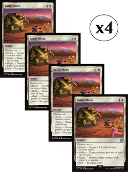 4x - Battle Menu - x4 - Final Fantasy - UC NM MTG - Image 1
