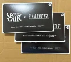 MTG Secret Lair Final Fantasy Foil pack Set x3 English BUNDLE English No Promo - Image 1