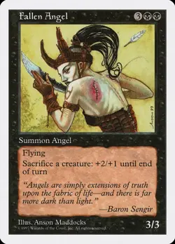 MTG - Fallen Angel - Fifth Edition - X1 - (NM) - - Image 1