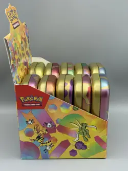 COMPLETE Pokemon TCG 151 Mini Tin Display W/ Coin & Art **EMPTY NO PACKS** - Image 4